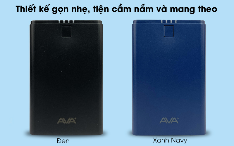 Pin sạc dự phòng 7500 mAh AVA DS630 có màu sắc trẻ trung, hiện đại